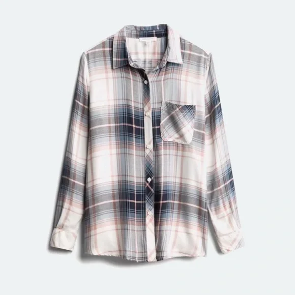 Mellony Button Down top by Beach Lunch Lounge 1X LS - Picture 5 of 5